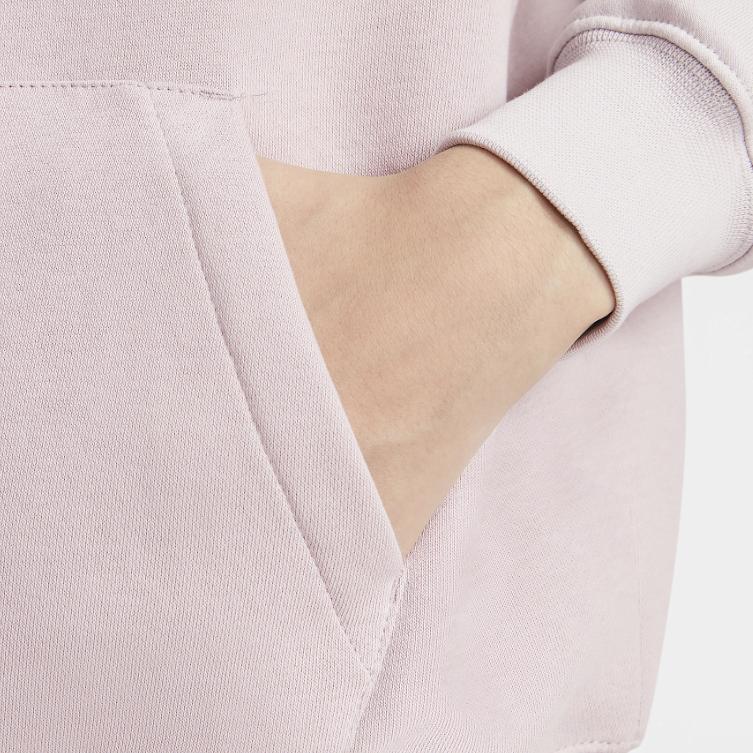 Nike Sportswear Color Block Hooded Sweatshirt Women Sweatshirts Light-Pink DJ6154-058