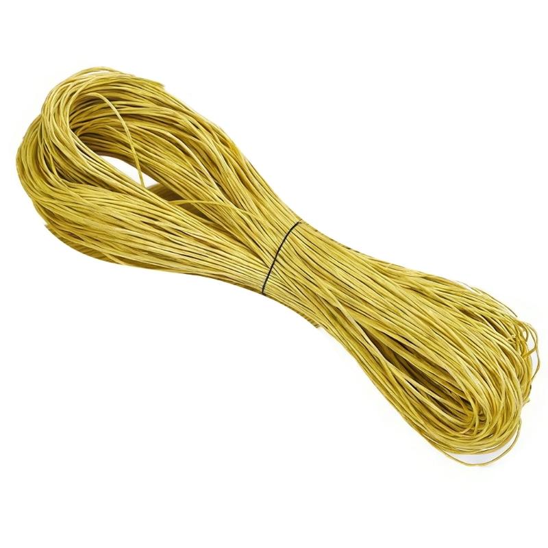 65.61yardX1mm Waxed Cotton Braiding Thread Weaving String for Handmade Bracelets Necklaces Jewelry Making Accessories