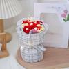 Knitted yarn simulation puff bouquet