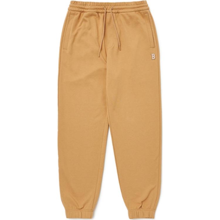 MLB Knitted Sweatpants Unisex Beige Yellow 3APTB0724-43BGS M