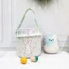 Empty Design Bunny Bucket Pom-Pom Tail Rabbit Basket Children Easter Easter Bunny Basket  Kids Gift