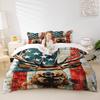 Cool Deer Bedding Set,American Flag Size Duvet Cover Set For Boys Kids Comforter Sets With 1 Duvet Cover 2Pillowcases Room Decor