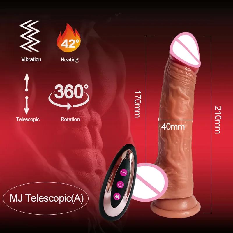 Dildos Vibrators Realistic Dildo Sex Toys for Women Telescopic Vibrators with Female Vagina Stimulator Big Penis Anal Plug Dick