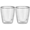 2x Szklanki Termiczne Z Podwójną Ścianką Kubki Do Kawy Latte Herbaty 230 Ml