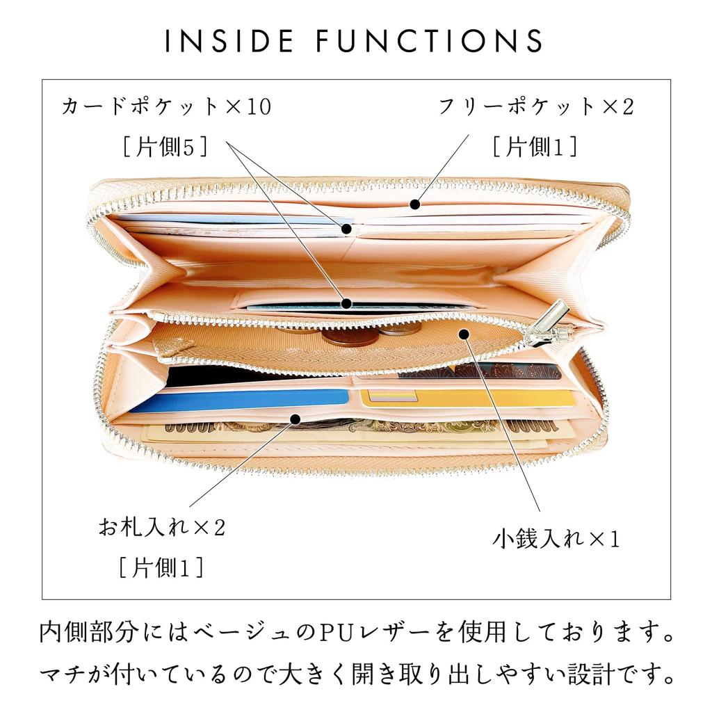 Made in Italy, this genuine Italian leather wallet features a round zipper, card slots, and a bill compartment. Available in light green.