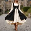 Women's Gothic Vintage Two Piece Dress