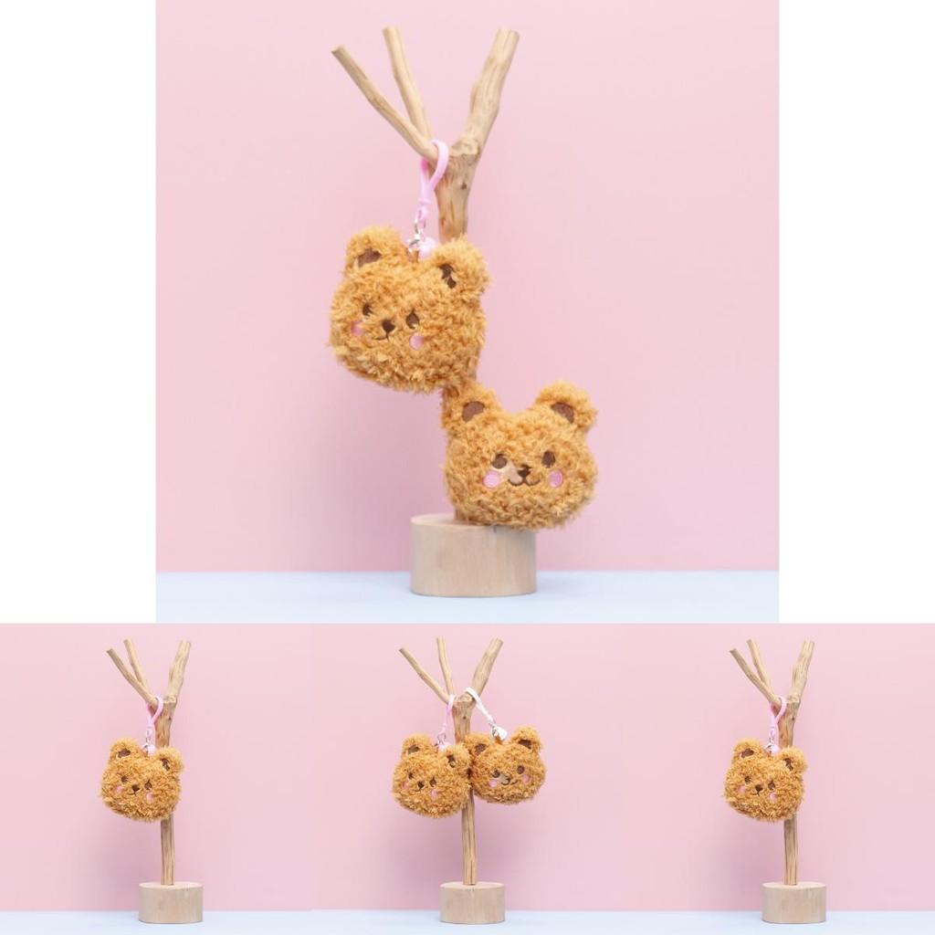 Keychain Cute Bear Cartoon Girls Backpack Decoration Hanging Plush Gift Doll