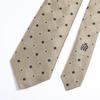 Dunhill 8cm Neats 24RPTW1GE284 Men's Necktie, Wide, 100% Silk, Archive, Woven, Fawn, [Used]