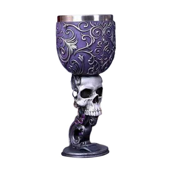 Dračí pohár na víno Kočka pohár pohár Nerezová ocel Pryskyřice Gothic Macabre Halloween Dekorativní bar Whisky Sklenice na koktejl na pivo