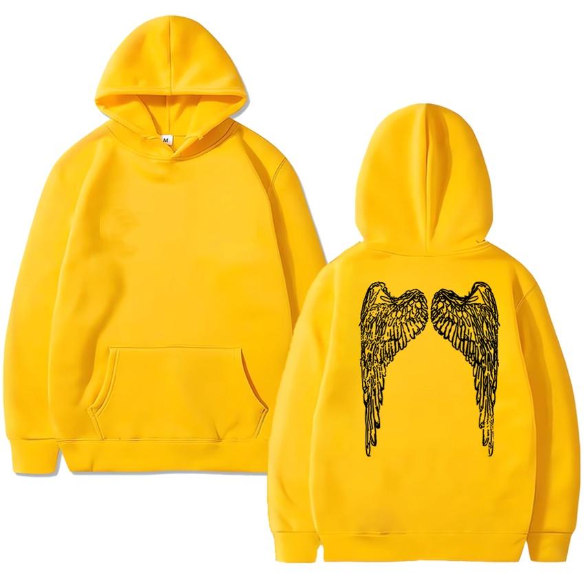 Unisex Punk Grunge Hoodie 2025 Double Sided Printed Streetwear Fleece Pullover Sweatshirt for Men And Women moto