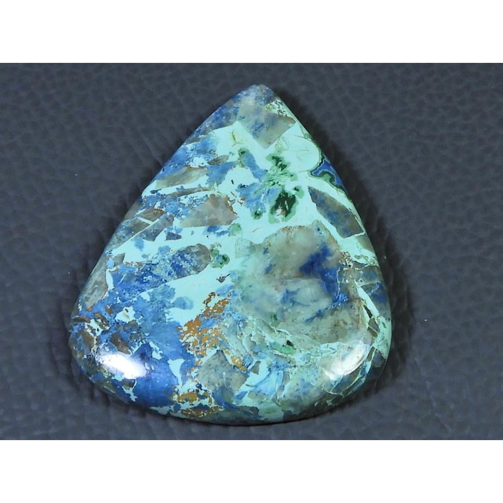 36X44X07MM Natural Shattuckite Pear Cabochon Loose Designer Gemstone 78Cts. D-284