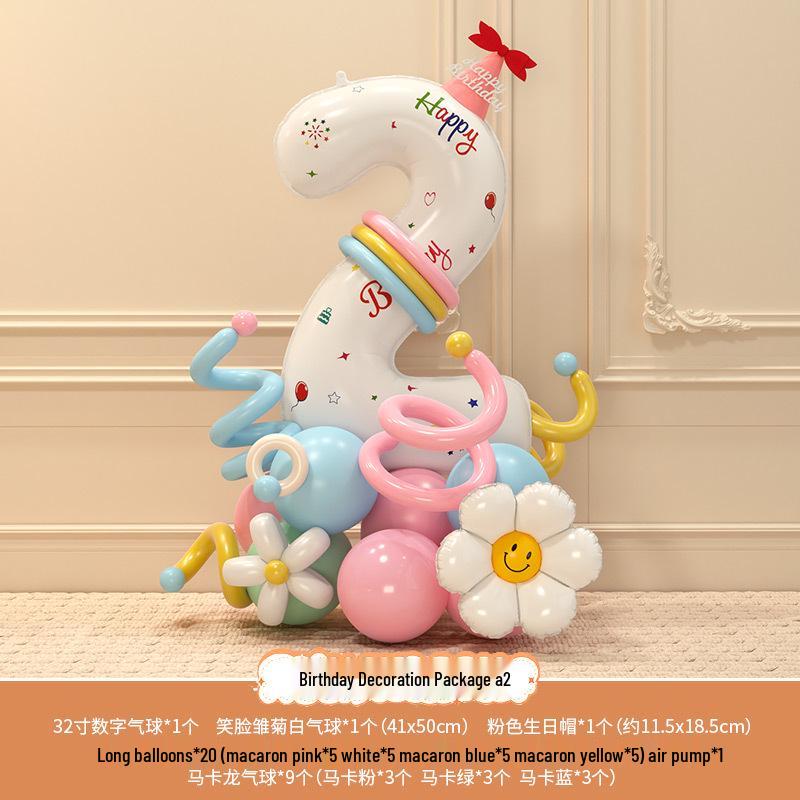 Accessori fotografici per il 3° compleanno del bambino: Palloncini e Decorazioni Numeriche
