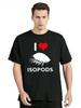 I Love Isopod T Shirt Isopods Animals Lovers Gift Cotton Graphic Unisex O-neck T-shirts Clothing Oversized Tshirt