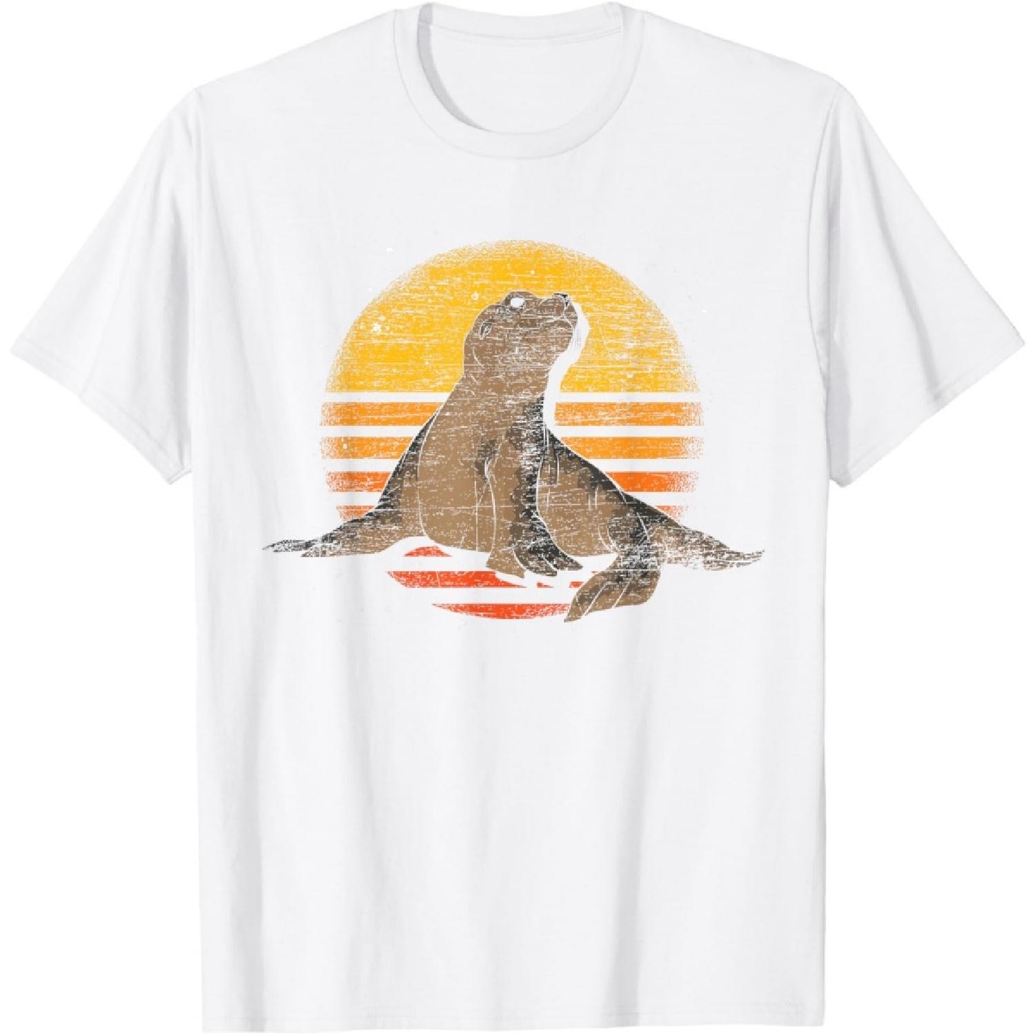 Retro Sea Lion T-Shirt S