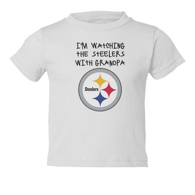 Pittsburgh Steelers Watching With Grandpa Football Kids Toddler T-Shirt Unisex T-Shirt