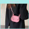 Modische Satteltasche Street Style PU-Leder Kleine Umhängetasche Für Damen 2023 Neu Sommer Lässig Einzelne Umhängetasche