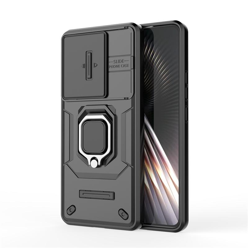 For Poco F6 Case Cover Poco F6 F 6 Capas Shockproof PC Bumper Back Armor Lens Camera Protector Ring Holder Fundas Xiaomi Poco F6