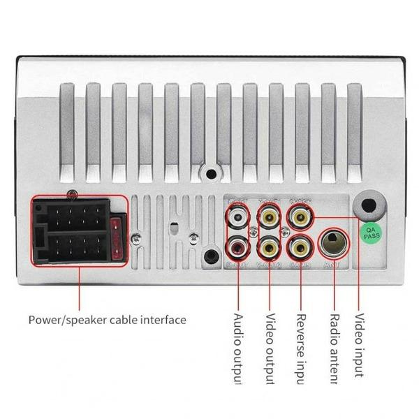 Bil MP5-spiller 7012B 1080P HD 7-tommers bilradio Stereo Bluetooth MP4 MP5 USB-spiller berøringsskjerm