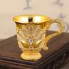 2Pieces Retro Goblets Metal Wine Cups Royal Chalices Wine Glass Medieval European Style Embossed Drinking Cups Gift
