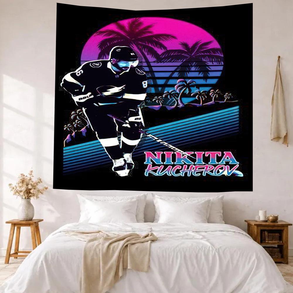 Hockey1 Wall Decor Tapestry Art For Pet Memorial Birthdaywedding Party Backdrop Family Gift
