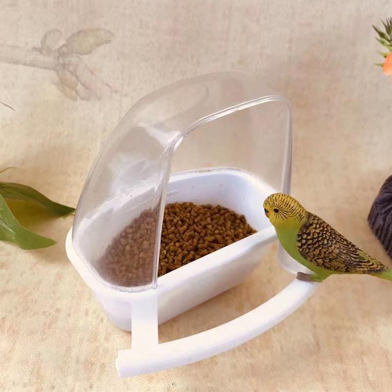 1 Stück Neue Vogelkäfig-Futterstation Papagei Vögel Wasser Hängende Schüssel Sittich Feeder Box Haustierkäfig Kunststoff Lebensmittelbehälter Vogelbedarf