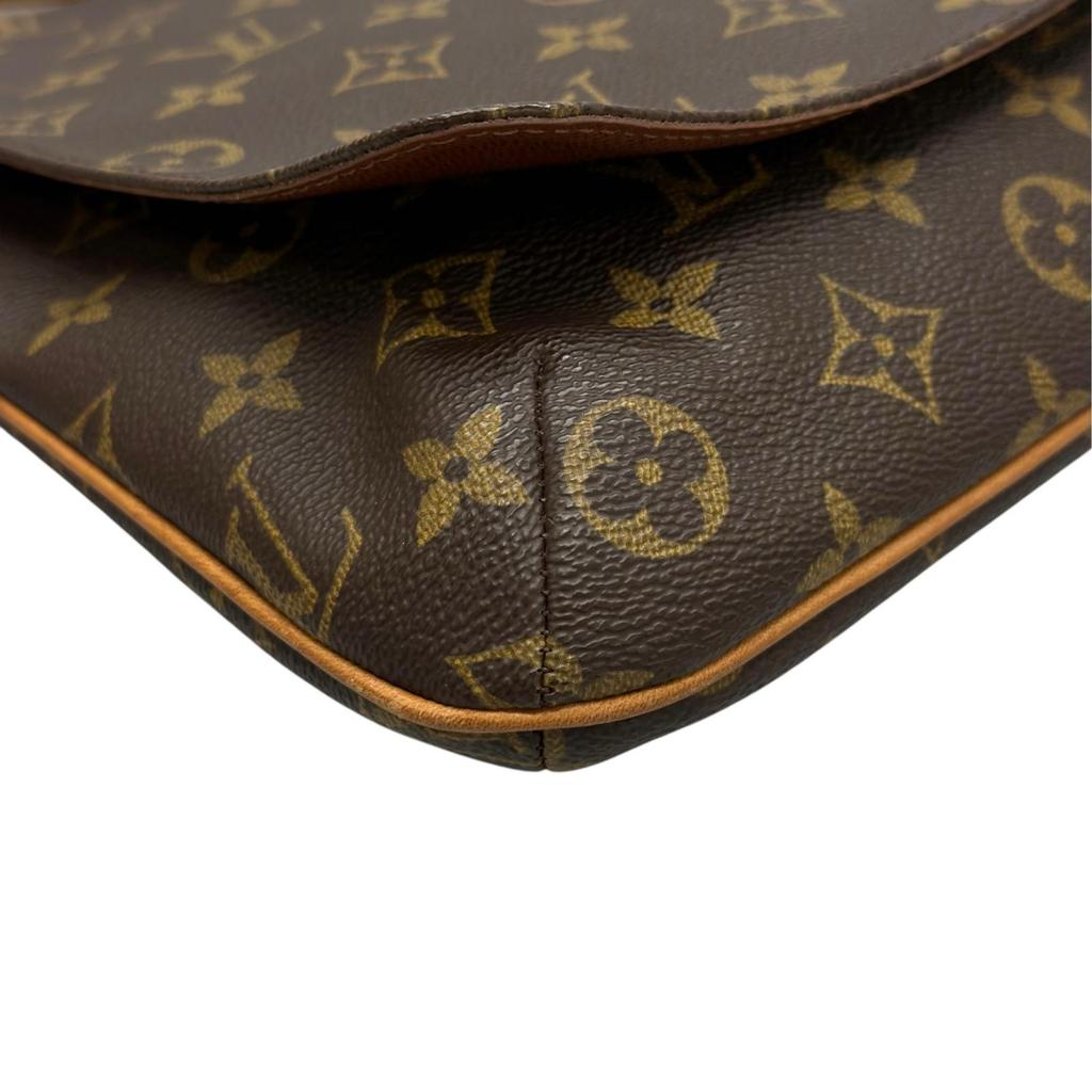 LOUIS VUITTON Mudget Salsa M51258 Shoulder Bag Brown Women used