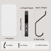 8x Coat Hooks Wall Mount Organizer Decor Space Saving Hangers Behind Door for Closet