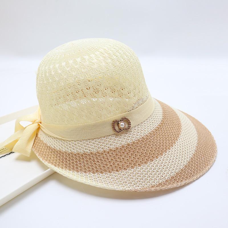 Women's Straw Hat with Large Brim, Summer Shading, Sweet and Versatile Cool Hat, Seaside Beach Hat, Sunscreen Hat, Women's Model
