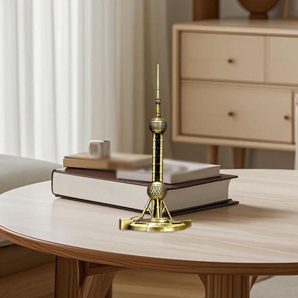 Tower Statue Architecture Model Home Decor Simulation Gift 3D Travel Souvenir for Countertop Office