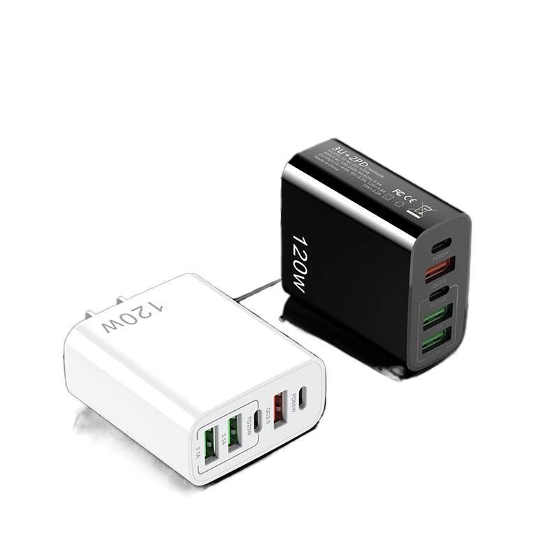 120W Multi-Port USB Charger for Apple, Android, Huawei, Xiaomi, OPPO