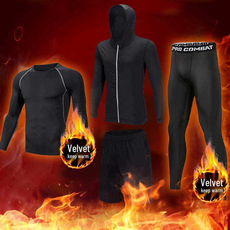 Men's High Elasticity Winter Running Base Layer Suit