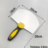 Curved Stainless Steel Spatula and Plastic Scraping Tool for Plastering and Wall Finishing, Free Shipping