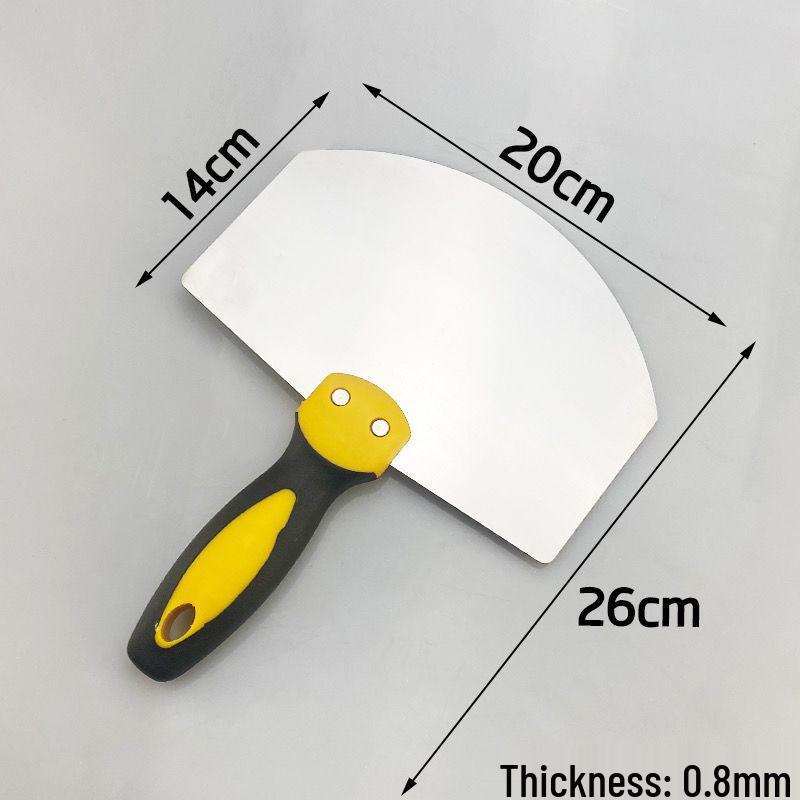Curved Stainless Steel Spatula and Plastic Scraping Tool for Plastering and Wall Finishing, Free Shipping