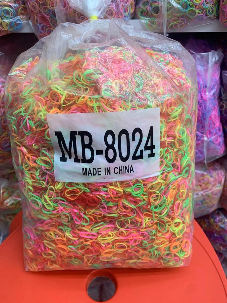 8024 High Elasticity Colored Hair Ties: Children's Small Rubber Bands In Bulk