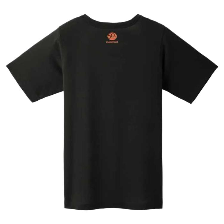 MONTBELL MontaBear50th Comfortable Stylish Simple Versatile Short Sleeve SS25 Regular T-Shirt Women's Black