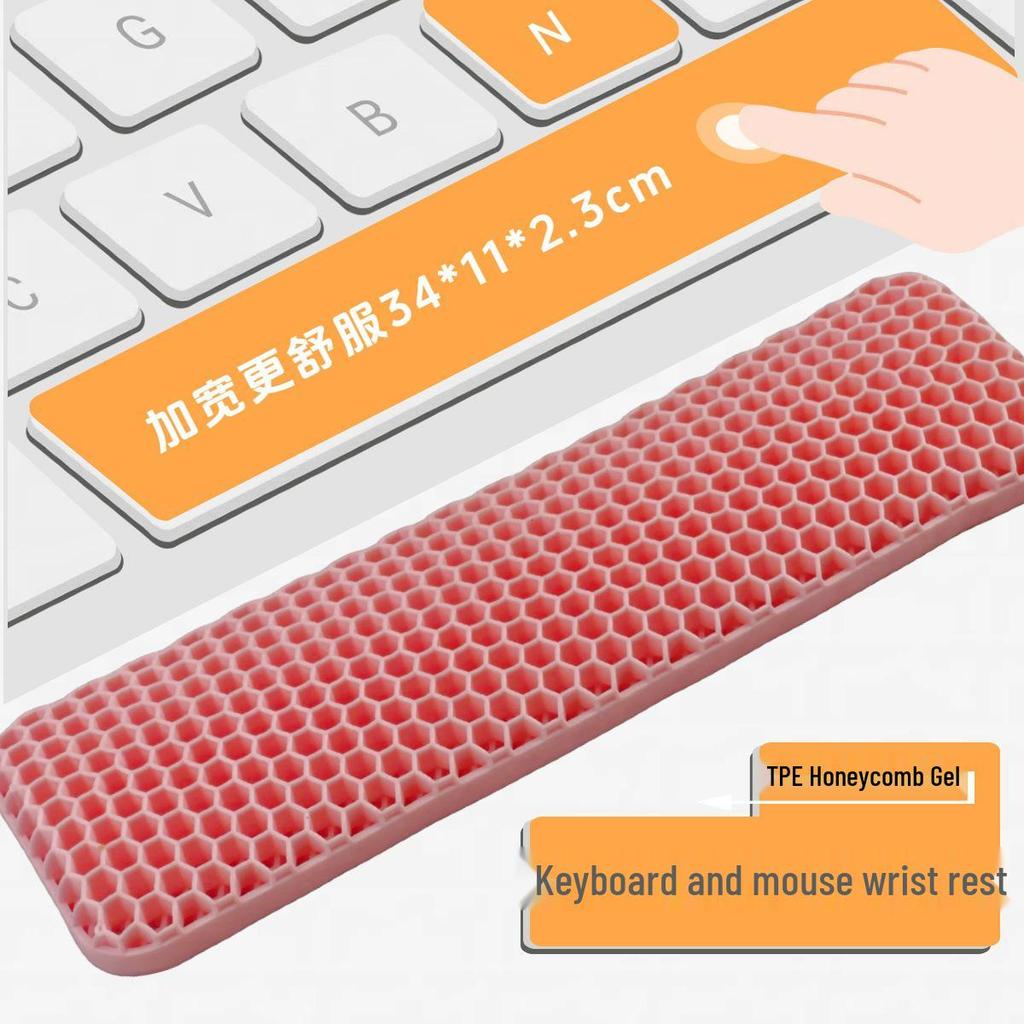 New Type Computer Keyboard & Mouse Pad with Soft, Non-Slip, Breathable Wrist Support