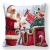 Santa Claus Christmas Tree Snowman  Decoration Pillow Set Bedroom Sofa Study Office Restaurant  ,(4)