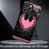 Pink Heart & Black Bow Phone Case Mobile Phones for Iphone 17 Pro Max Cover Glass for iPhone 17 16 15 14 13 12 11pm Pro Plus