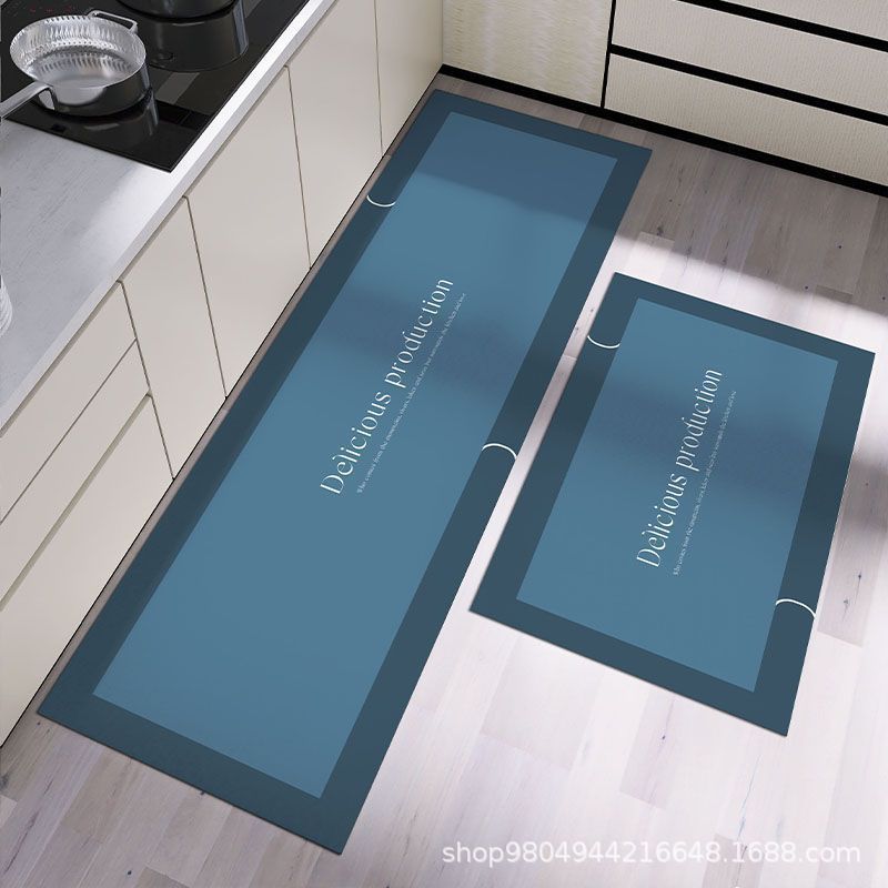 Diatom Mud Floor Mat For Kitchen, Non-Slip And Oil-Proof Foot Mat For Household Wiping, Leave-In Absorbent Carpet Can Be