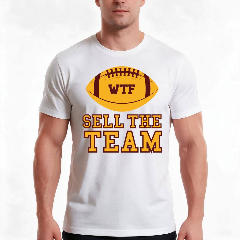 Wtf Sell The Team Washington Football Team 2020 Tshirt Summer Casual Cotton Tee Oversized Streetwear Tops Unisex Men Women