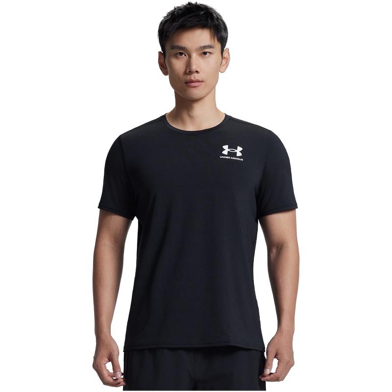 Under Armour HeatGear Fitted Comfortable Stylish Versatile Short Sleeve T-Shirt Men Tops Black 6000939-001