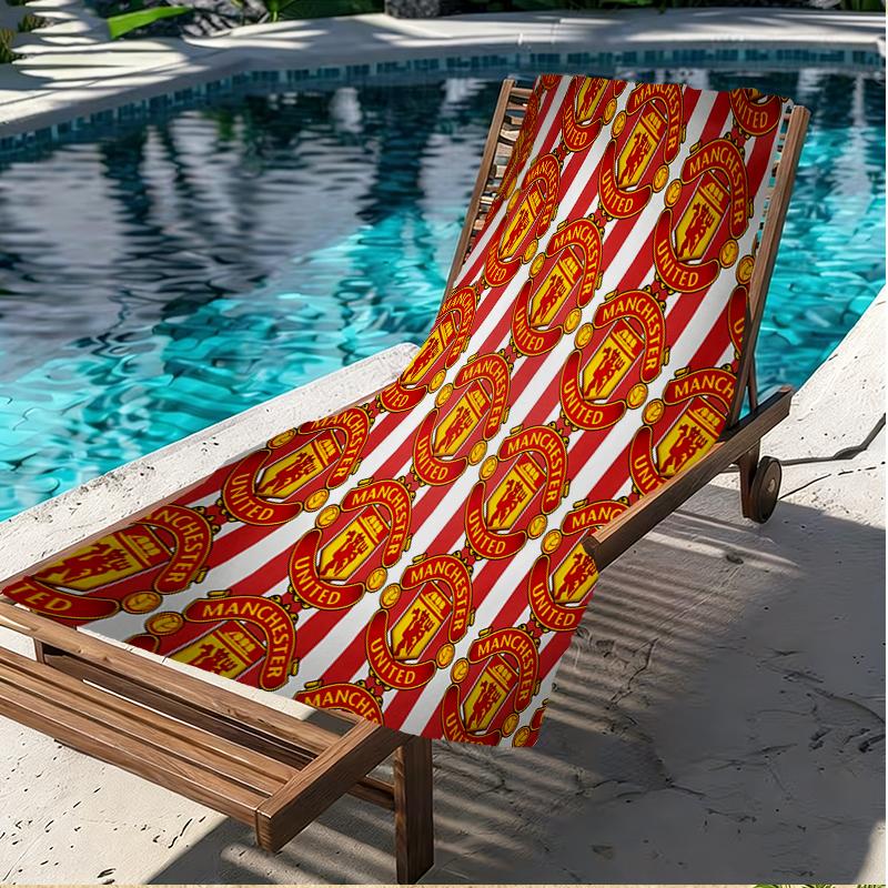Manchester United F.C Print Beach Towel, Versatile Lightweight Absorbent Beach Towel for Pool Surf Yoga Bathroom, Perfect Birthday Holiday Gift