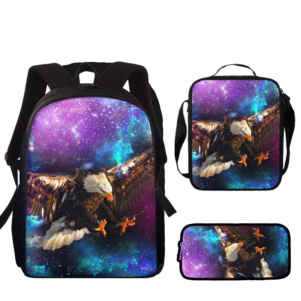 Backpack Unicorn Unicorn Animal Student School Bag, Digital Color Printing Animation Cartoon Backpack
