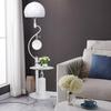 Modern Floor Lamp with Integrated Table & Remote Dimming
