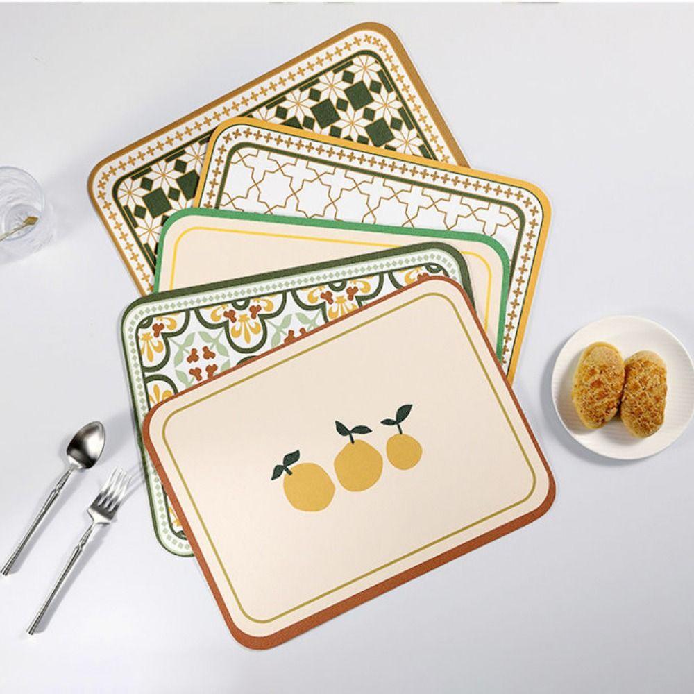 Leder Haushalt Hitzebeständig Wasserdicht Rutschfest Schüsseluntersetzer Tischmatte Platzset Kaffeetassenuntersetzer