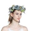 Bride Flower Headband Floral Garland Headpiece Bohemian Flower Crown Headband Boho Bridal Flower Wreath Hair Hoop