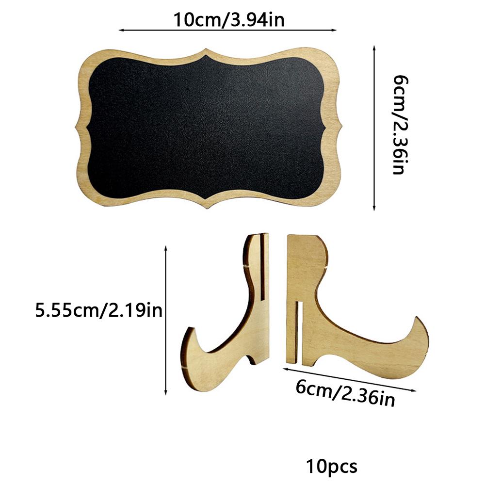 

10Pcs Chalkboard Labels With Easel Mini Chalkboard Signs Wooden Chalkboards for Weddings Birthday Message