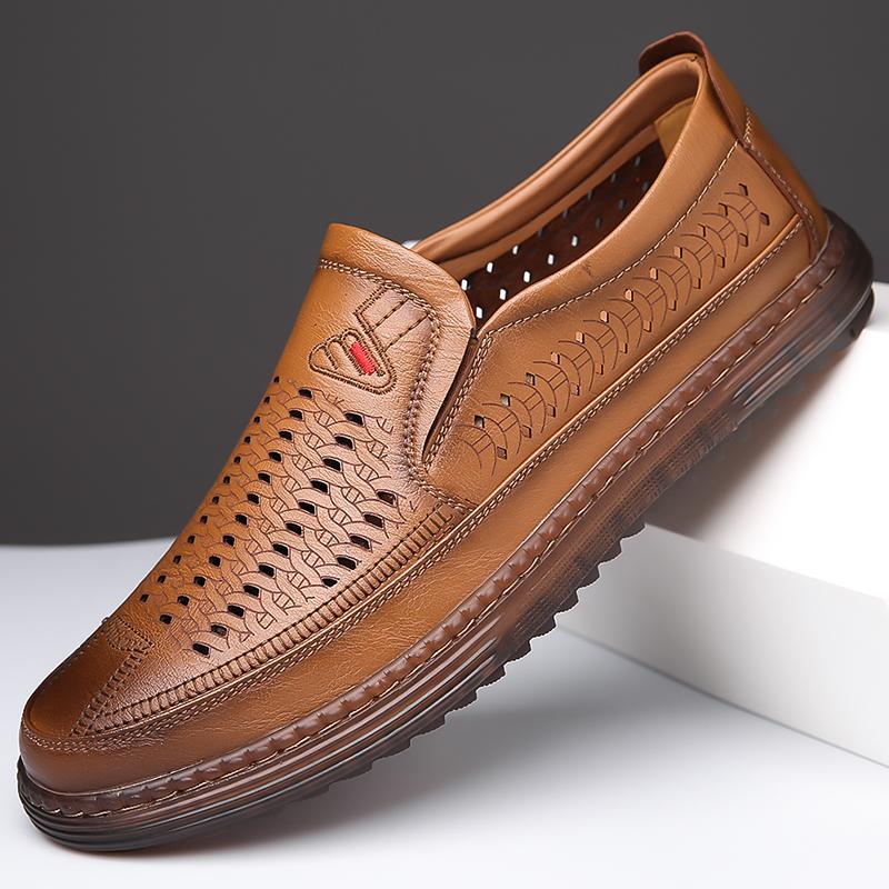 Summer Men's Golf Shoes Outdoor Fashion Anti Slip Breathable Golf Men's Lightweight Leisure Comfortable Walking Shoes Size 38-44