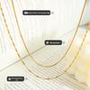 European & American Double Layer Titanium Steel Snake Chain Necklace for Women - Cold, Light Luxury, Simple, Trendy, Clavicle Chain.