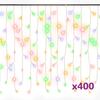 Vidaxl Zasłona Świetlnych Sopli, 10 M, 400 Kolorowych Diod Led